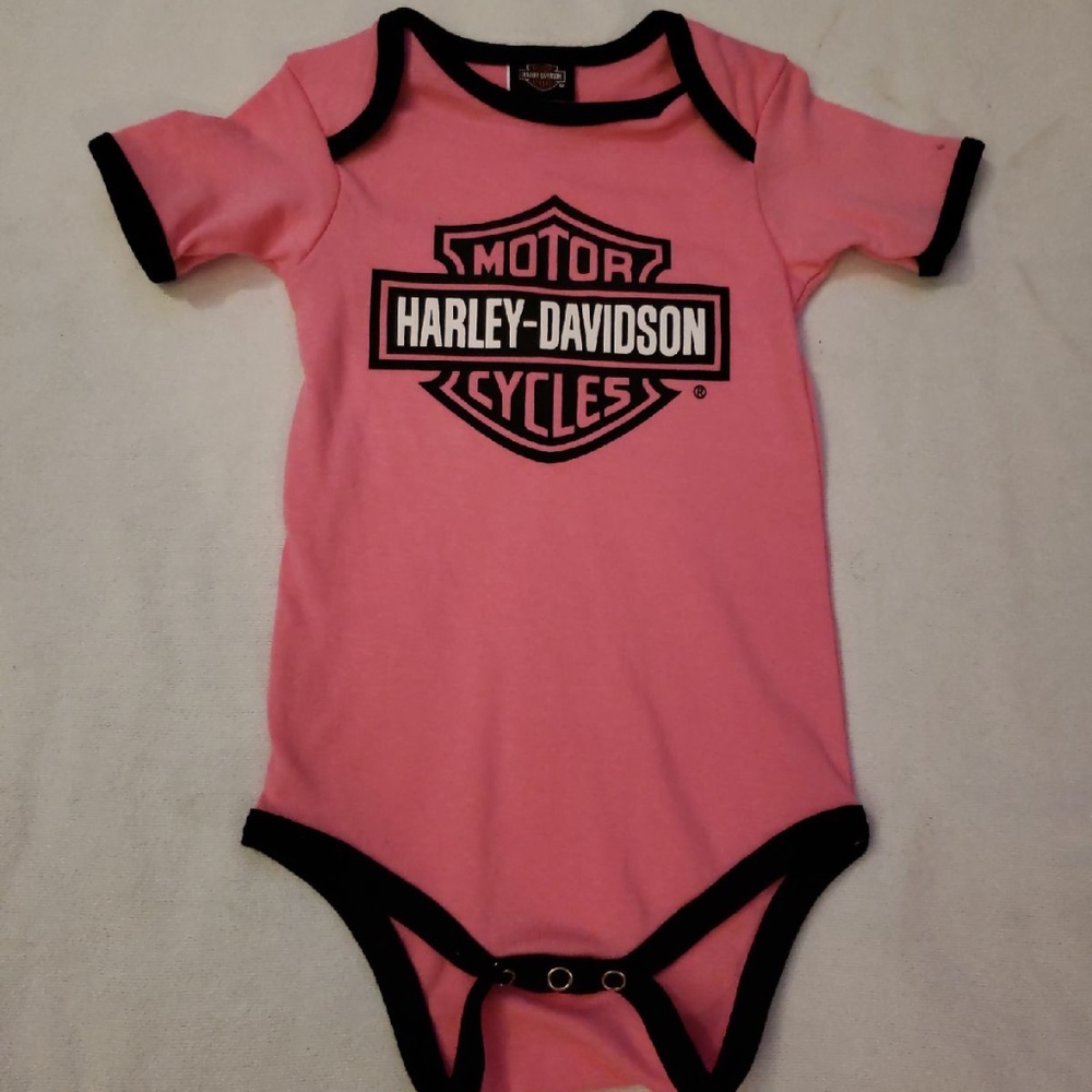 Harley Davidson Baby Girl Onesie 18 Months